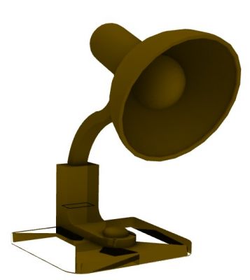 Lámpara de noche modelo 3d formato .3dm
