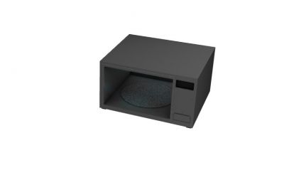 Dark grey microwave modern designed 3d model .3dm format