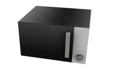 modern designed black microwave 3d model .3dm format
