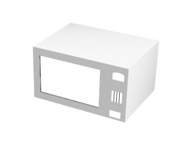 simple microwave designed 3d model .3dm format