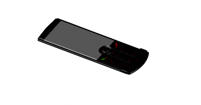 large sized mobile phone 3d model .dwg format