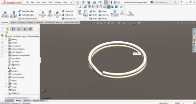 suporte para múltiplas ferramentas spring.sldprt Modelo CAD 3D