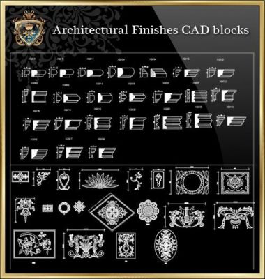 ★ 【Архитектурная отделка блоков CAD】 ★