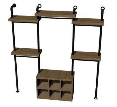 simple steel designed newspaper stand 3d model .3dm fromat