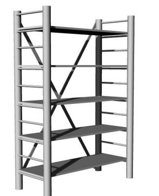 simple steel designed newspaper stand 3d model .3dm fromat