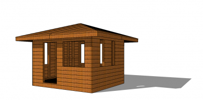 Simple bungalow sketchup model