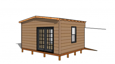 Small bungalow with xingfa door and window sketchup model