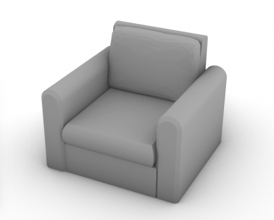 medium sized designed outdoor lounge chair 3d model .3dm format