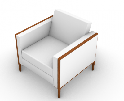 Outdoor lounge chair design with a simple look 3d model .3dm format