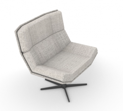medium sized designed outdoor lounge chair 3d model .3dm format