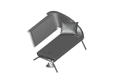 outdoor pit chat chair with a large scale 3d model .dwg format
