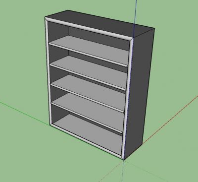 professional rack designed with a simple look 3d model .skp format