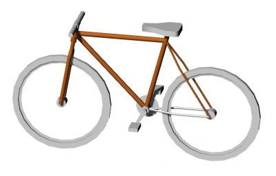 push bike modern design 3d model .3dm format