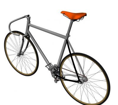 simple large designed push bike design 3d model .3dm fomrat