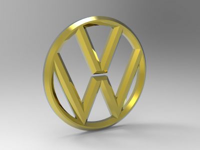 Volkswagen Logo Solid Works 2016 Modell Kostenloser Download