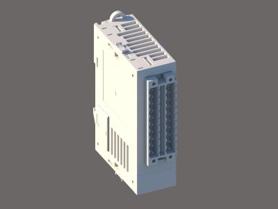 LS IO Module XBE-XBE-TN16D Autocad 3D free download