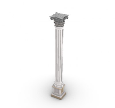    Aesthetic designed column for support 3d model .3dm format