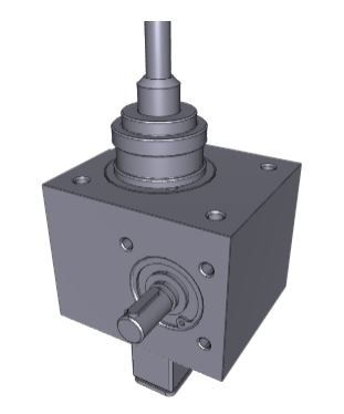 Screw Jack axial moved spindle solidworks file