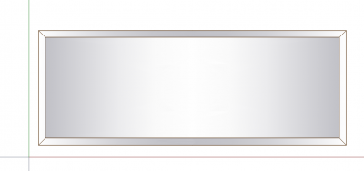 Silver Roller Door Credenza - 2500mm x 600mm, Incl.Shelf DWG Drawing