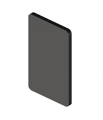 modern small sized tablet 3d model .dwg format