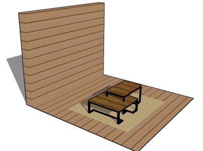 gazebo table top design with a simple look 3d model .skp format