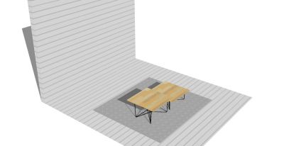 Modern designed gazebo table top 3d model .skp format