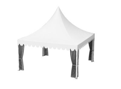 Modern design tent as a semi open space 3d model .3dm format