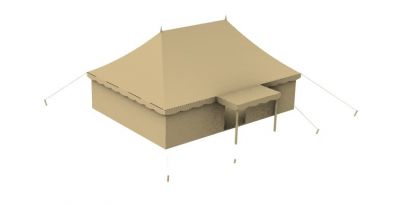 Large sized modern designed tent 3d model .3dm format