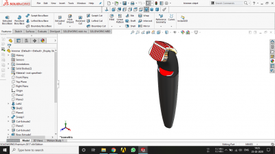 modelo CAD 3D trimmer.sldprt