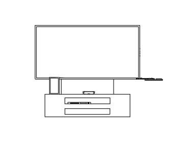Tv cabinet elevation.dwg drawing