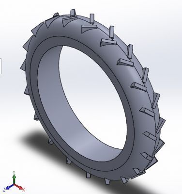 BICYCLE TIRE SOLIDWORKS 2016模型
