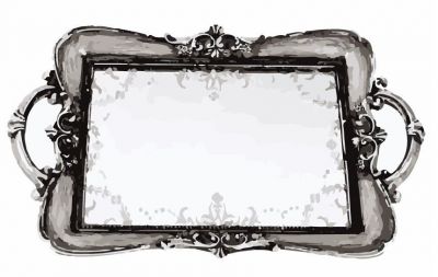 venetian mirror tray dwg drawing