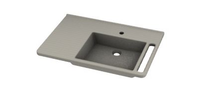 Kitchen designed wash basin 3d model .3dm format