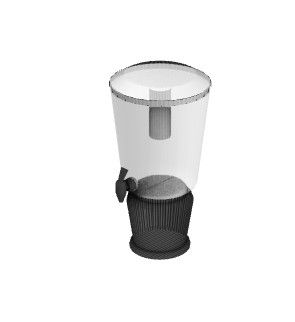 small designed transparent  water pot 3d model .3dm fromat