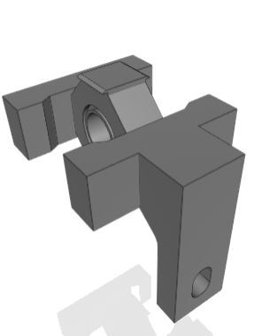 L shaped bracket spacer  Autocad 3d file