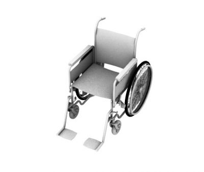 Small designed wheelchair 3d model .3dm fomrat