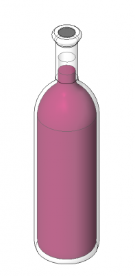 Wine bottle revit family