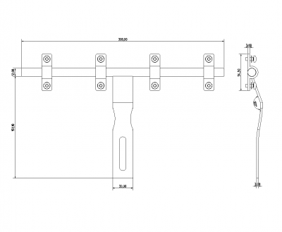 Gate Latch, Autocad Block Free Cad Floor Plans