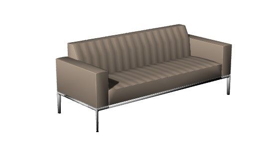 Small designed waiting area siting sofa 3d model .3dm format